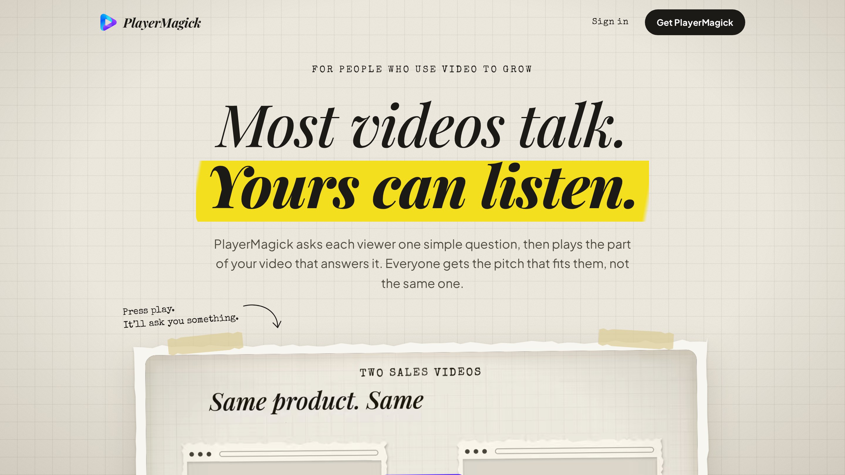 Review PlayerMagick: Interactive Video Funnels for Personalised Pitches 1